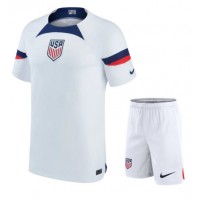 Billiga Förenta staterna Barnkläder Hemma fotbollskläder till baby VM 2022 Kortärmad (+ Korta byxor)